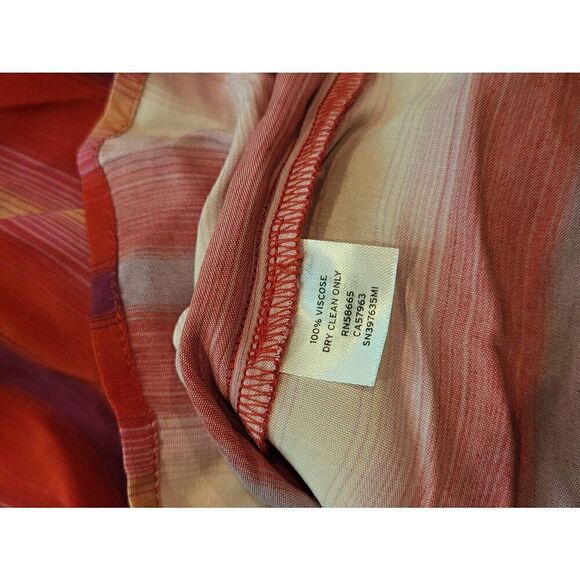Something Navy Arielle Charnas Striped Goji Bold Summer Mini Dress Pink XS - Picture 6 of 6